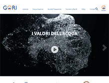 Tablet Screenshot of goriacqua.com